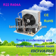 CE RoHS R22 refrigerant commercial refrigeration condensing unit noise level with high quality copper tube